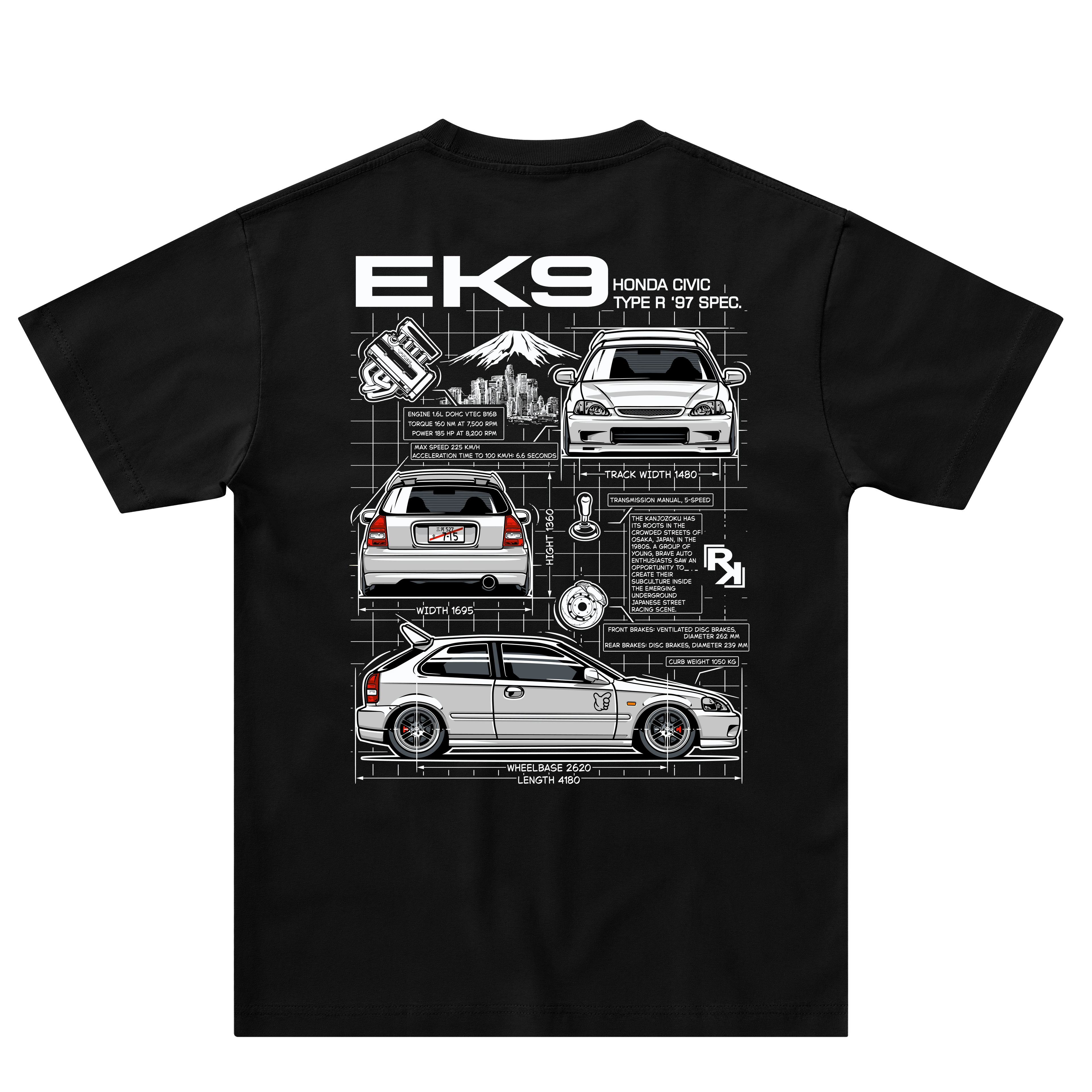 EK9 CIVIC TYPE R BLUEPRINT